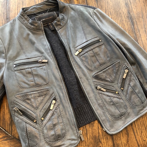 BCBGMaxAzria Leather Jacket - Picture 3 of 8